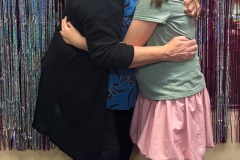 An A+ student with her teacher